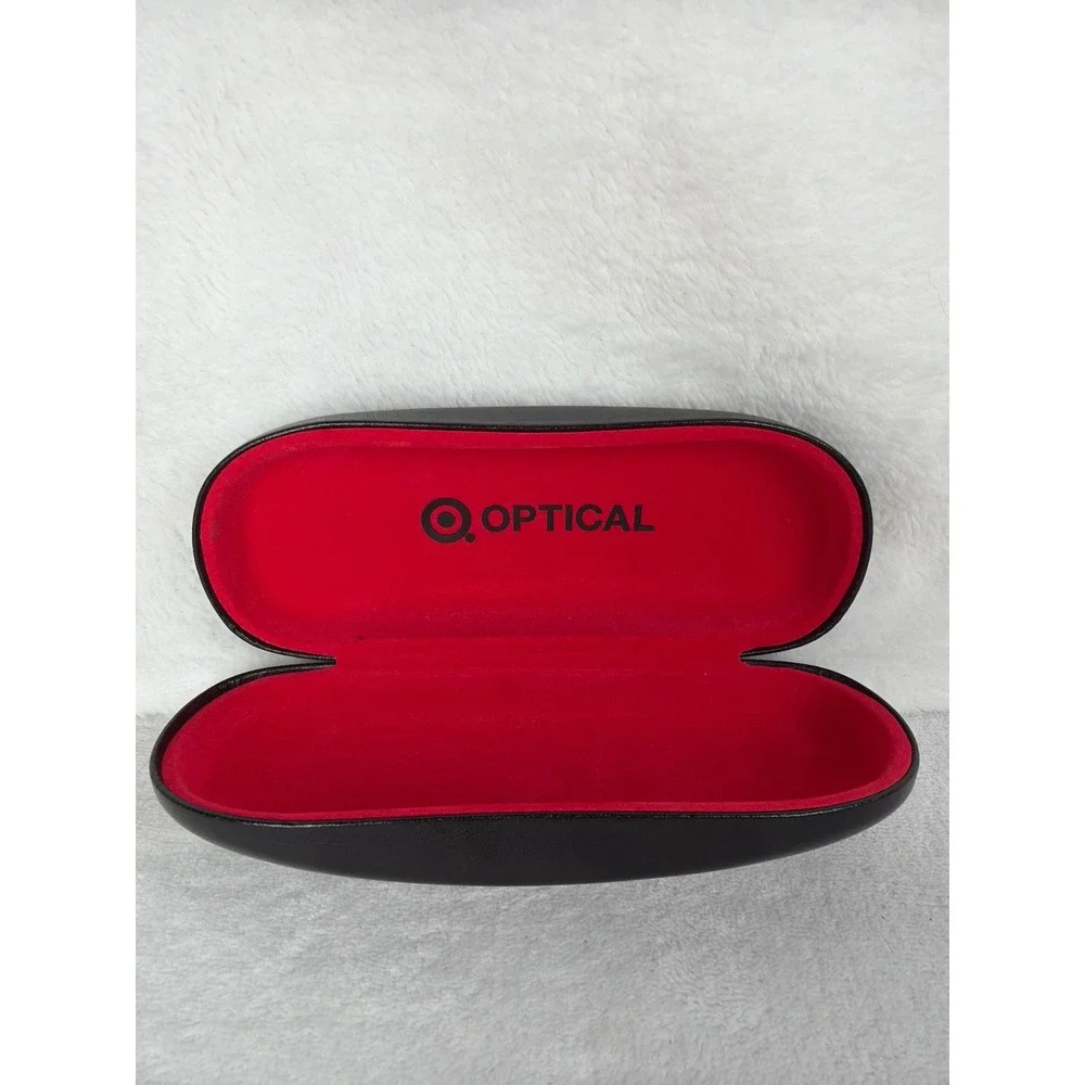 Target Optical Glasses Case Unisex OS Black Excellent Hard Shell Clamshell